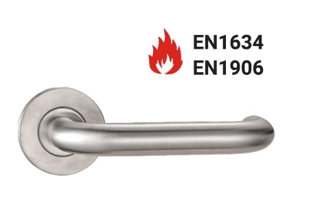 KPH-LHE-C3-001 EN1906 Category 3 hollow stainless steel lever handle for commercial doors