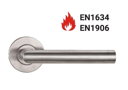 KPH-LHE-C3-002 EN1906 Category 3 hollow stainless steel lever handle for commercial doors
