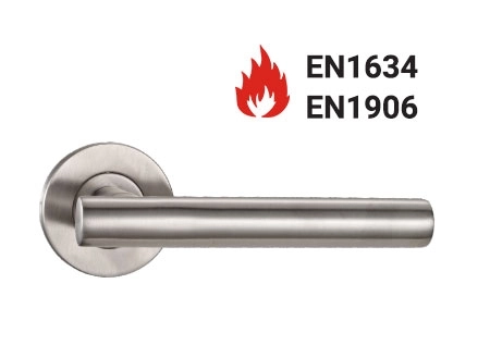KPH-LHE-C3-003 EN1906 Category 3 hollow stainless steel lever handle for commercial doors