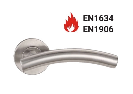 KPH-LHE-C3-004 EN1906 Category 3 hollow stainless steel lever handle for commercial doors