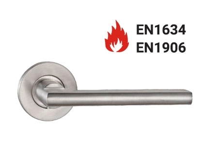 KPH-LHE-C3-009 EN1906 Category 3 solid stainless steel lever handle for commercial doors
