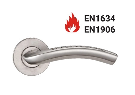 KPH-LHE-C3-013 EN1906 Category 3 solid stainless steel lever handle for commercial doors