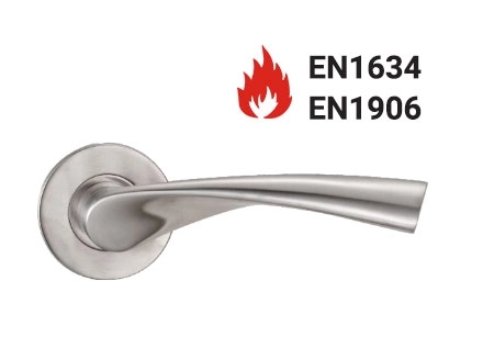 KPH-LHE-C3-016 EN1906 Category 3 solid stainless steel lever handle for commercial doors