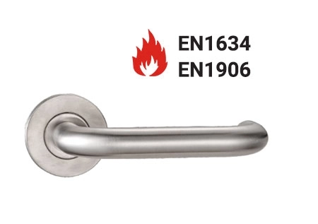 KPH-LHE-C4-001 EN1906 Category 4 hollow stainless steel lever handle for commercial doors