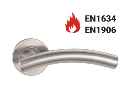 KPH-LHE-C4-004 EN1906 Category 4 hollow stainless steel lever handle for commercial doors