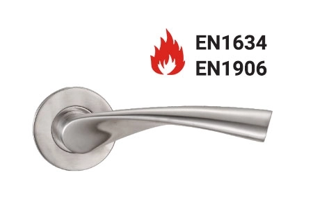 KPH-LHE-C4-012 EN1906 Category 4 solid stainless steel lever handle for commercial doors