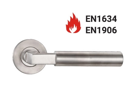 KPH-LHE-C4-014 EN1906 Category 4 solid stainless steel lever handle for commercial doors