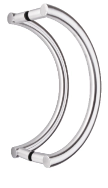 KPH-PHH-D001 designer hollow stainless steel pull handle for commercial architectural doors