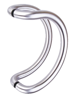 KPH-PHH-D002 designer hollow stainless steel pull handle for commercial architectural doors