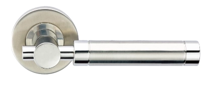 KPH-LHS-D019 Steel Barrel solid stainless steel lever handle for architectural door hardware