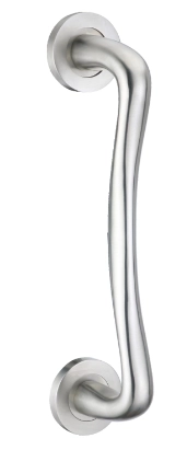 KPH-PHS-D001 wave designer stainless steel solid pull handle for commercial doors