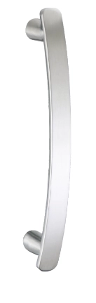 KPH-PHS-F002 curved flat stainless steel solid pull handle architectural door hardware