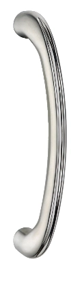 KPH-PHS-R002 curved round stainless steel solid pull handle with mounting collars