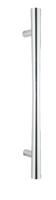 KPH-PHS-R003 straight round stainless steel solid pull handle with flat-cut ends