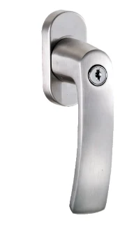 KPH-WH-C002 stainless steel window handle with cylinder for architectural windows