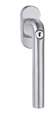 KPH-WH-C004 stainless steel window handle with cylinder for architectural windows