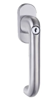 KPH-WH-C005 stainless steel window handle with cylinder for architectural windows